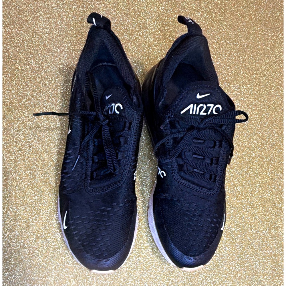 Nike Air Max 270 Men's Low Top Lace-Up Sneakers Black/White AH6789-001 2018
